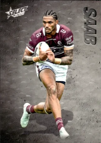 2026 NRL League Heroes Etched - E059 Jason Saab Manly Sea Eagles