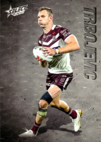 2026 NRL League Heroes Etched - E062 Tom Trbojevic Manly Sea Eagles