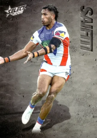2026 NRL League Heroes Etched - E079 Jacob Saifiti Newcastle Knights