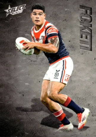 2026 NRL League Heroes Etched - E128 Salesi Foketi Sydney Roosters