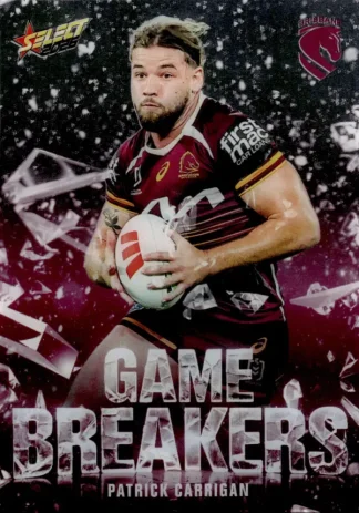 2026 NRL League Heroes Game Breakers - GB001 Patrick Carrigan Brisbane Broncos
