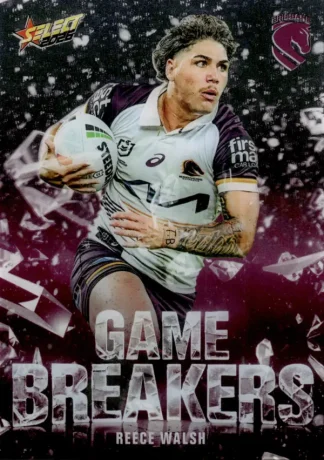 2026 NRL League Heroes Game Breakers - GB006 Reece Walsh Brisbane Broncos