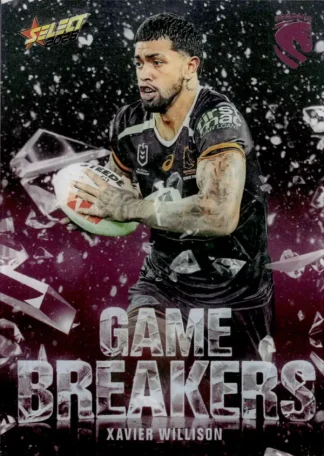 2026 NRL League Heroes Game Breakers - GB008 Xavier Willison Brisbane Broncos