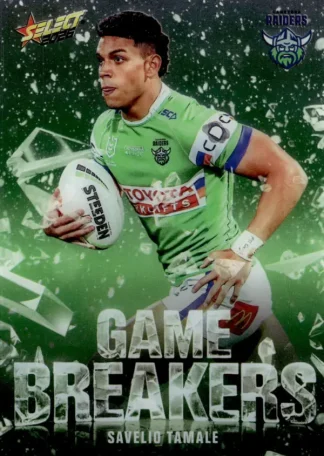 2026 NRL League Heroes Game Breakers - GB013 Savelio Tamale Canberra Raiders