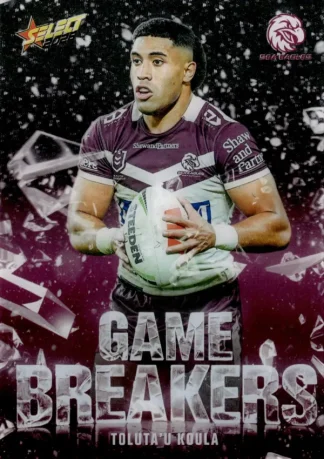 2026 NRL League Heroes Game Breakers - GB052 Toluta'u Koula Manly Sea Eagles