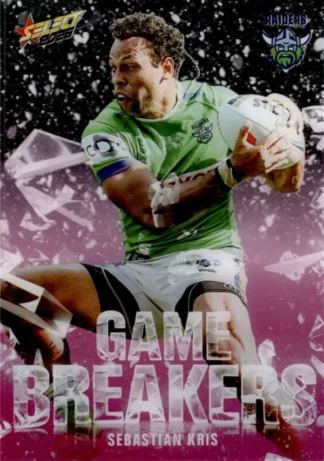 2026 NRL League Heroes Game Breakers Pink - GBP05 Sebastian Kris Canberra Raiders