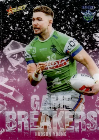 2026 NRL League Heroes Game Breakers Pink - GBP08 Hudson Young Canberra Raiders