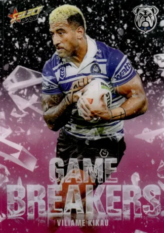 2026 NRL League Heroes Game Breakers Pink - GBP10 Viliame Kikau Canterbury Bulldogs