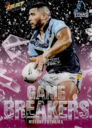 2026 NRL League Heroes Game Breakers Pink - GBP24 Moeaki Fotuaika Gold Coast Titans