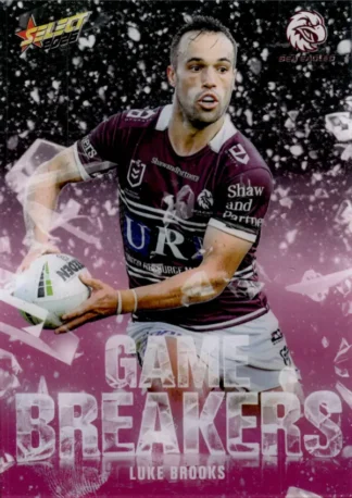 2026 NRL League Heroes Game Breakers Pink - GBP25 Luke Brooks Manly Sea Eagles