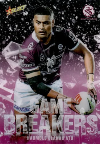 2026 NRL League Heroes Game Breakers Pink - GBP27 Haumole Olakau`atu Manly Sea Eagles