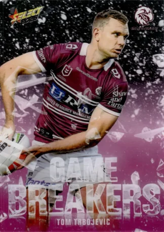 2026 NRL League Heroes Game Breakers Pink - GBP28 Tom Trbojevic Manly Sea Eagles