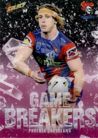 2026 NRL League Heroes Game Breakers Pink - GBP33 Phoenix Crossland Newcastle Knights
