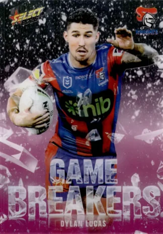 2026 NRL League Heroes Game Breakers Pink - GBP35 Dylan Lucas Newcastle Knights