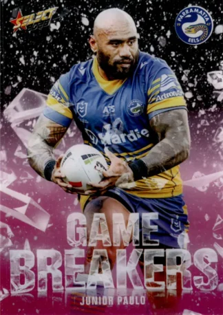 2026 NRL League Heroes Game Breakers Pink - GBP44 Junior Paulo Parramatta Eels