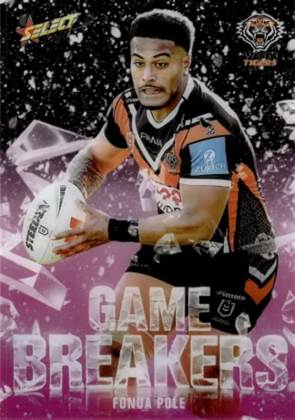 2026 NRL League Heroes Game Breakers Pink - GBP67 Fonua Pole Wests Tigers