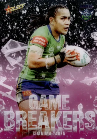 2026 NRL League Heroes Game Breakers Pink - GBP70 Simaima Taufa Canberra Raiders