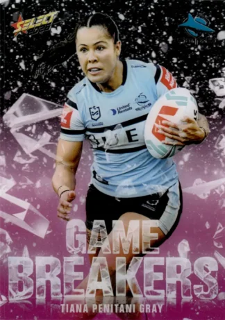 2026 NRL League Heroes Game Breakers Pink - GBP72 Tiana Penitani Gray Cronulla Sharks