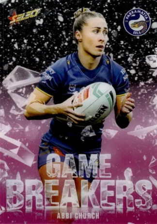 2026 NRL League Heroes Game Breakers Pink - GBP76 Abbi Church Parramatta Eels