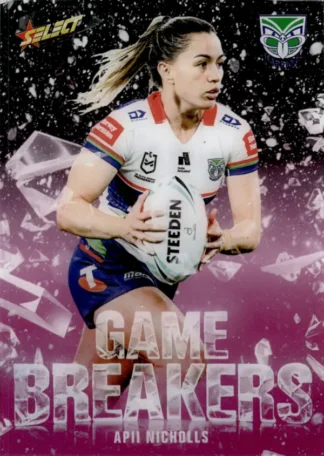 2026 NRL League Heroes Game Breakers Pink - GBP79 Apii Nicholls Warriors