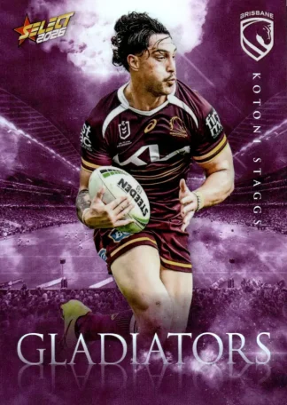 2026 NRL League Heroes Gladiators - G008 Kotoni Staggs Brisbane Broncos