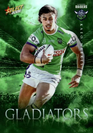 2026 NRL League Heroes Gladiators - G017 Kaeo Weekes Canberra Raiders