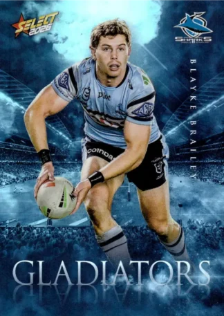 2026 NRL League Heroes Gladiators - G028 Blayke Brailey Cronulla Sharks