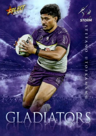 2026 NRL League Heroes Gladiators - G072 Stefano Utoikamanu Melbourne Storm