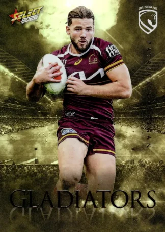 2026 NRL League Heroes Gladiators Gold - GG001 Patrick Carrigan Brisbane Broncos