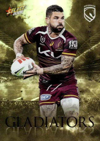 2026 NRL League Heroes Gladiators Gold - GG004 Adam Reynolds Brisbane Broncos