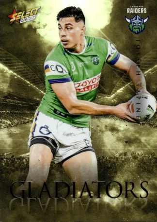 2026 NRL League Heroes Gladiators Gold - GG011 Joseph Tapine Canberra Raiders
