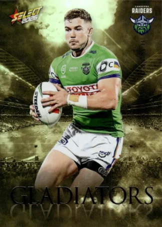 2026 NRL League Heroes Gladiators Gold - GG012 Hudson Young Canberra Raiders