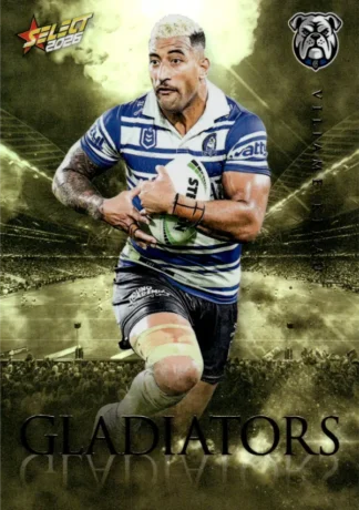 2026 NRL League Heroes Gladiators Gold - GG015 Viliame Kikau Canterbury Bulldogs