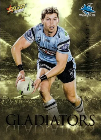 2026 NRL League Heroes Gladiators Gold - GG019 Blayke Brailey Cronulla Sharks