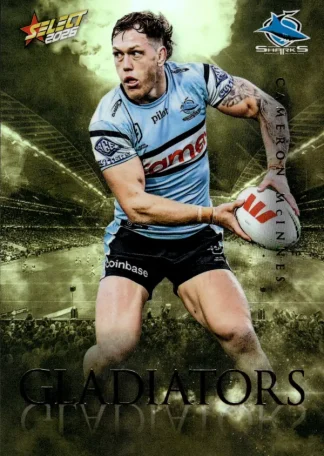 2026 NRL League Heroes Gladiators Gold - GG022 Cameron McInnes Cronulla Sharks