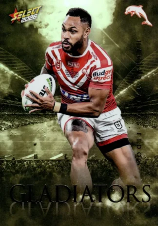 2026 NRL League Heroes Gladiators Gold - GG030 Hamiso Tabuai-Fidow Dolphins