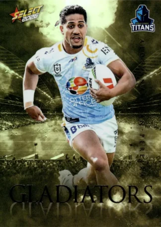 2026 NRL League Heroes Gladiators Gold - GG034 Alofiana Khan-Pereira Gold Coast Titans