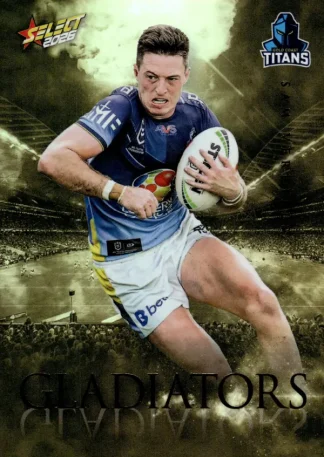 2026 NRL League Heroes Gladiators Gold - GG036 Sam Verrills Gold Coast Titans