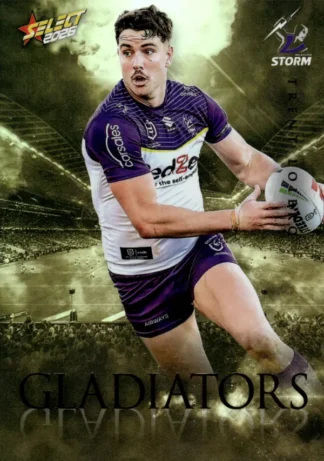 2026 NRL League Heroes Gladiators Gold - GG046 Trent Loiero Melbourne Storm