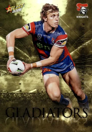 2026 NRL League Heroes Gladiators Gold - GG049 Phoenix Crossland Newcastle Knights