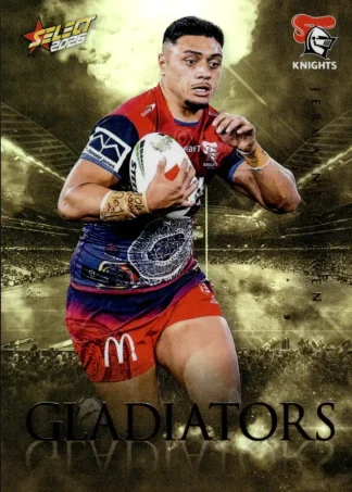 2026 NRL League Heroes Gladiators Gold - GG052 Jermaine McEwen Newcastle Knights