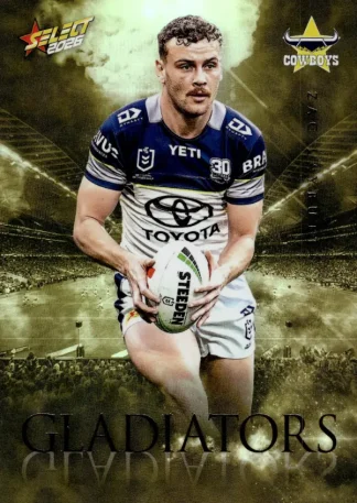 2026 NRL League Heroes Gladiators Gold - GG059 Zac Laybutt North QLD Cowboys