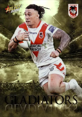 2026 NRL League Heroes Gladiators Gold - GG083 Jaydn Su’a St George Dragons