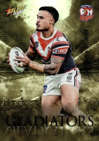 2026 NRL League Heroes Gladiators Gold - GG087 Spencer Leniu Sydney Roosters