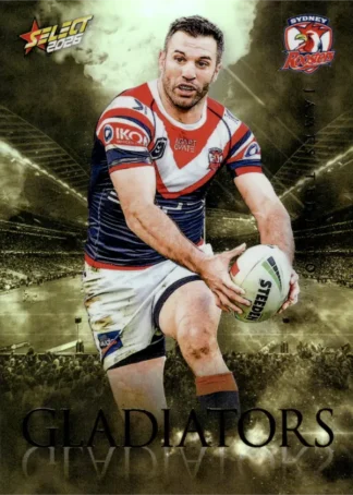 2026 NRL League Heroes Gladiators Gold - GG088 James Tedesco Sydney Roosters