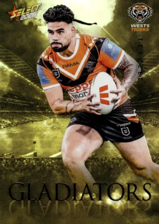 2026 NRL League Heroes Gladiators Gold - GG099 Terrell May Wests Tigers