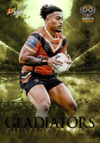 2026 NRL League Heroes Gladiators Gold - GG100 Fonua Pole Wests Tigers