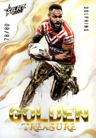 2026 NRL League Heroes Golden Treasure - GT05 Hamiso Tabuai-Fidow Dolphins