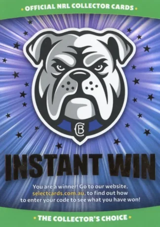 2026 NRL League Heroes Instant Win Card Unscratched - IW03 Canterbury Bulldogs