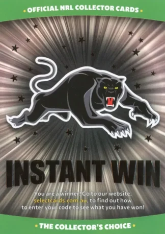 2026 NRL League Heroes Instant Win Card Unscratched - IW12 Penrith Panthers